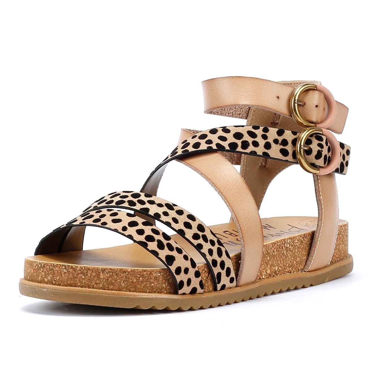 Blowfish Malibu Fandie Damen Sand-/Leoparden-Sandalen
