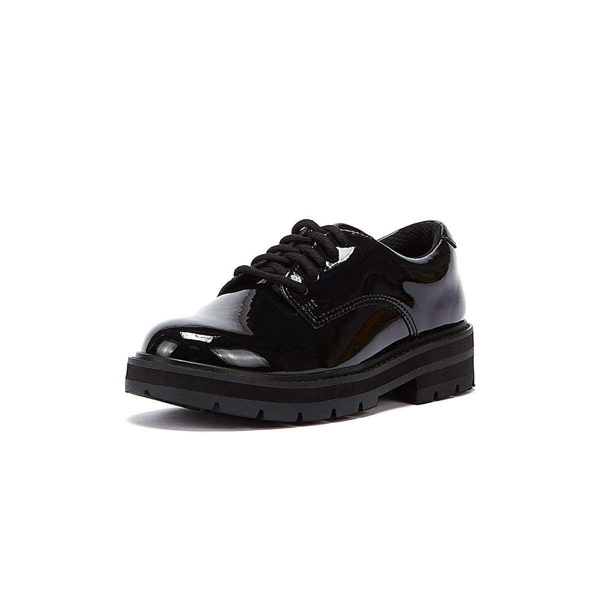 Clarks Prag Spitze O Junior Schwarze Schuhe