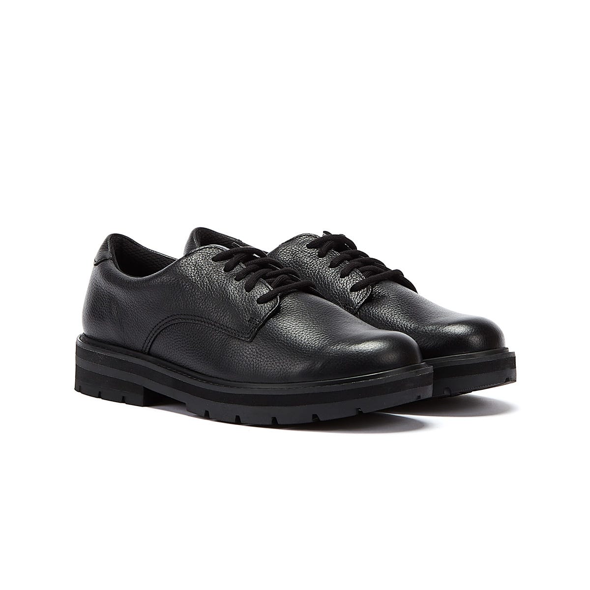 Clarks Prag Spitze O Jugendliche Schwarze Schuhe