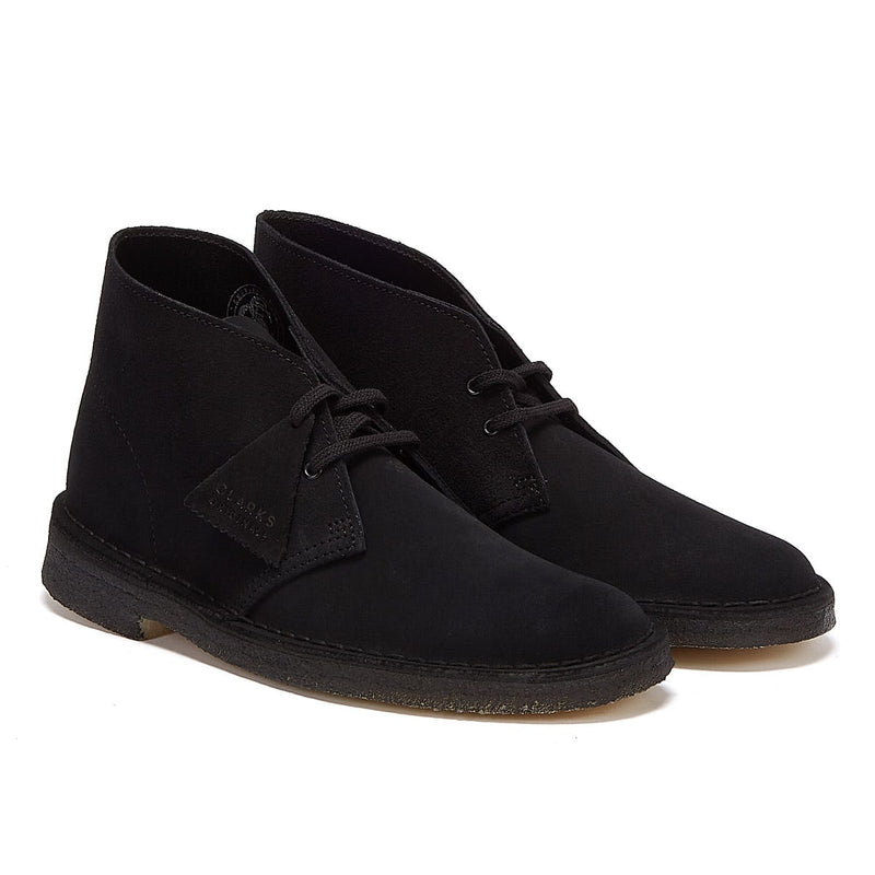 Clarks Originals Desert Wildleder Herren Schwarz Stiefel