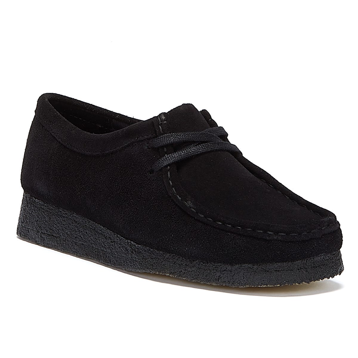 Clarks Originals Wallabee Suede Womens Schwarz Schuhe
