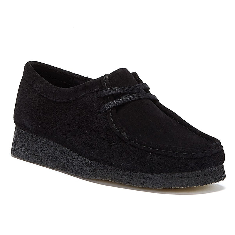 Clarks Originals Wallabee Suede Womens Schwarz Schuhe