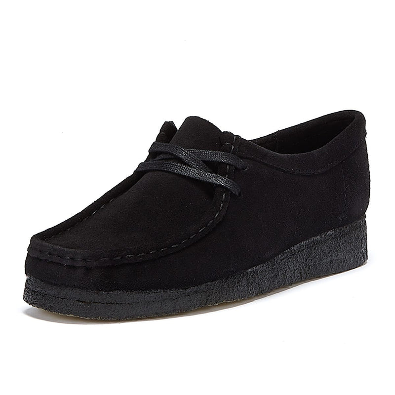 Clarks Originals Wallabee Suede Womens Schwarz Schuhe