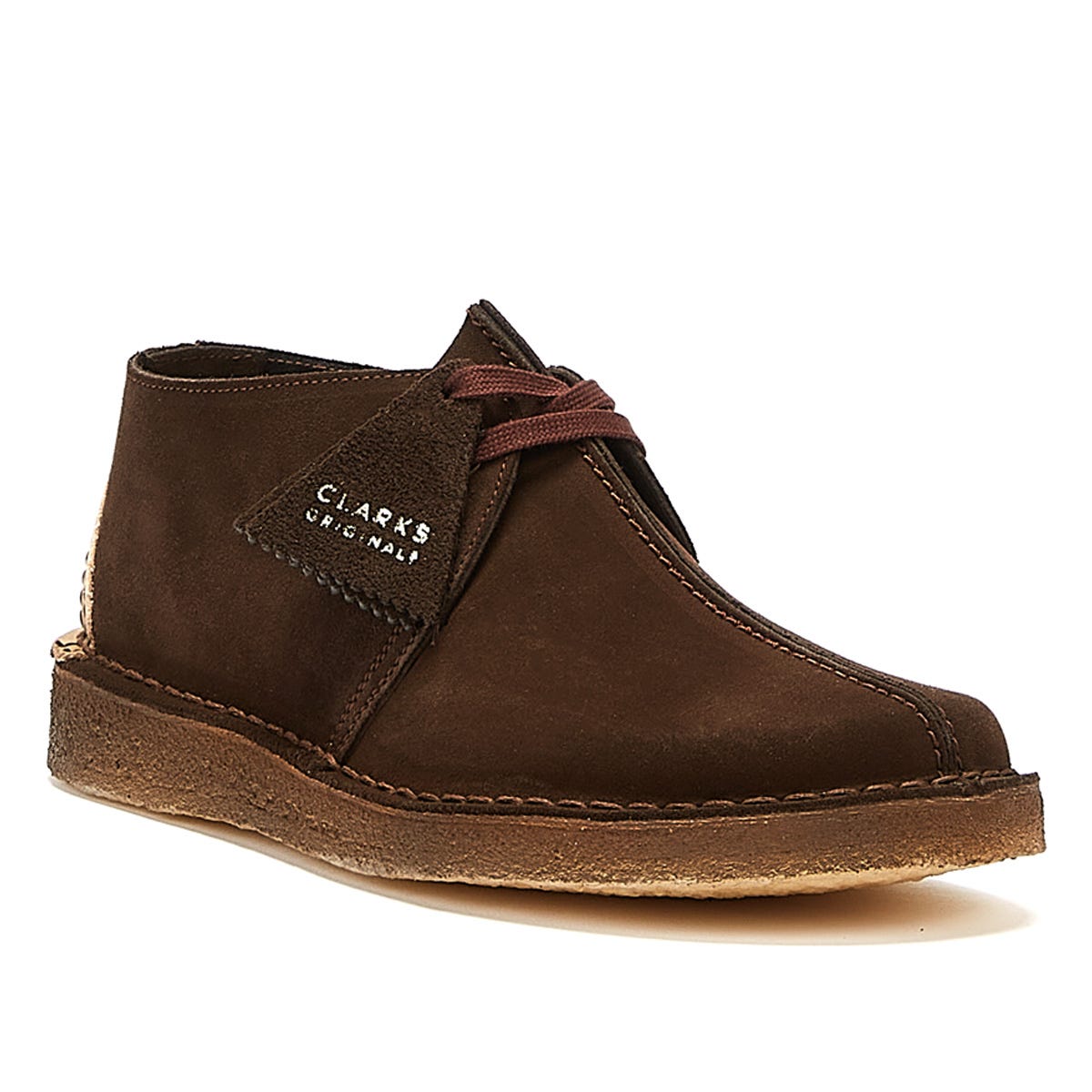 Clarks Originals Desert Trek Suede Mens Dark Brown Schuhe