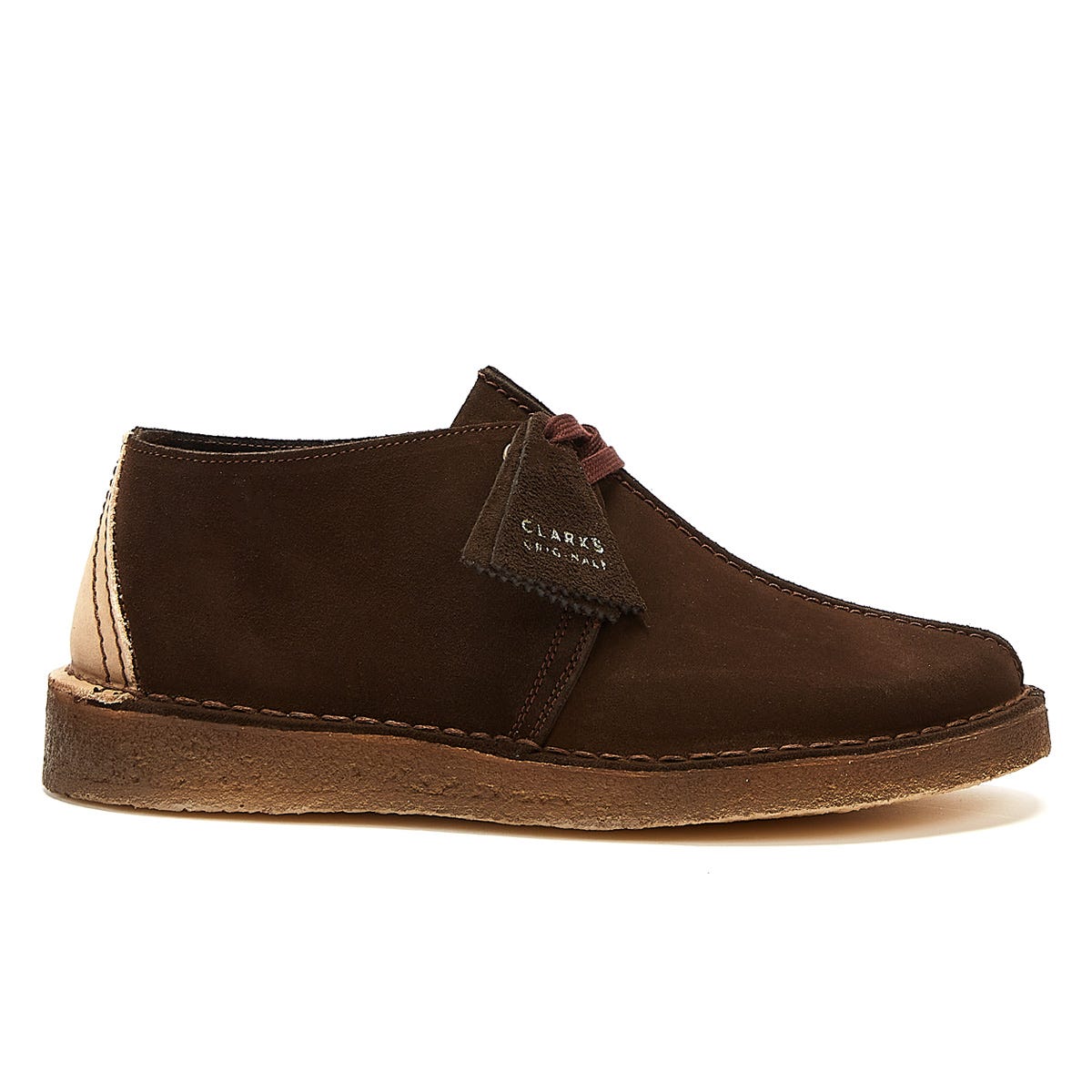 Clarks Originals Desert Trek Suede Mens Dark Brown Schuhe
