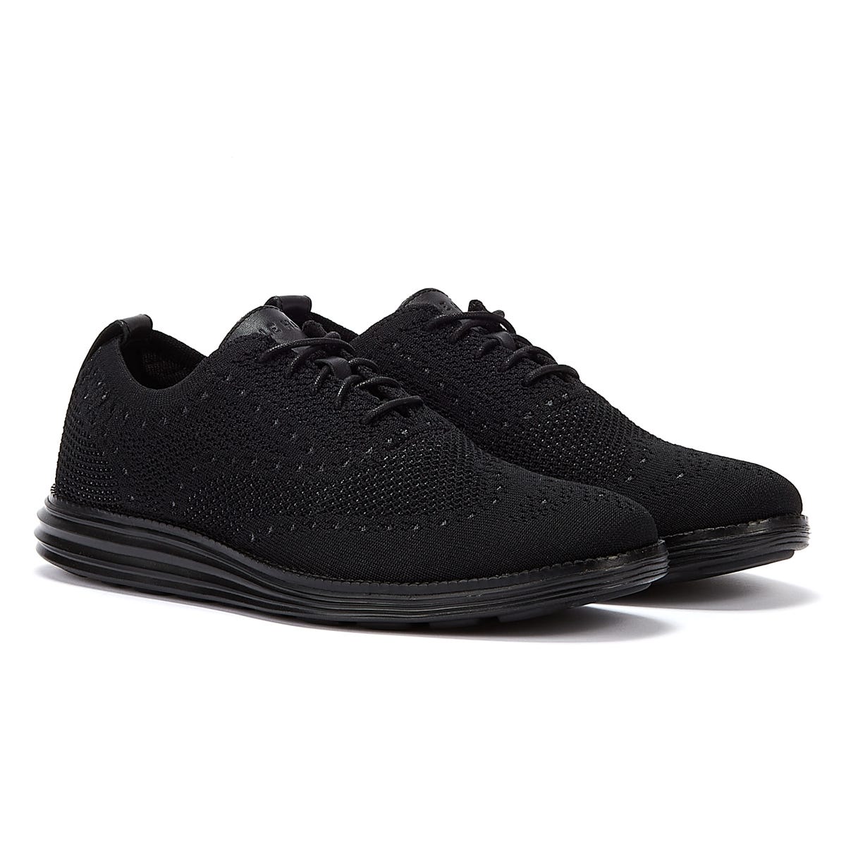 Cole Haan Originalgrand Stitchlite Wingtip Oxford Herren Schwarz Schuhe