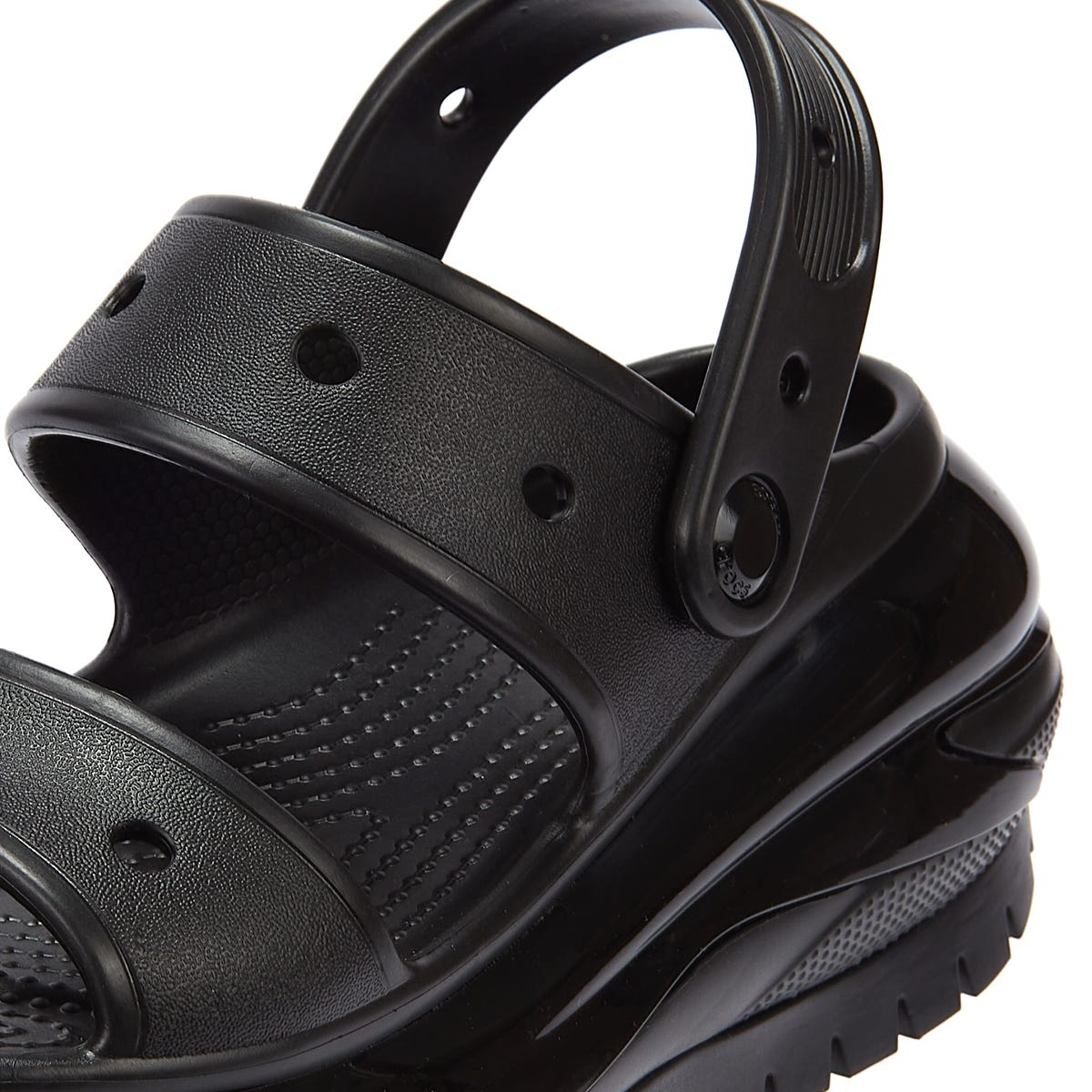 Crocs Classic Mega Crush Damen Schwarz Sandalen