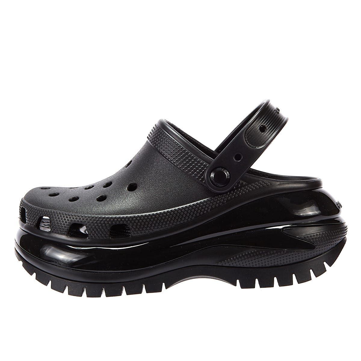 Crocs Classic Mega Crush Damen Schwarz Clogs