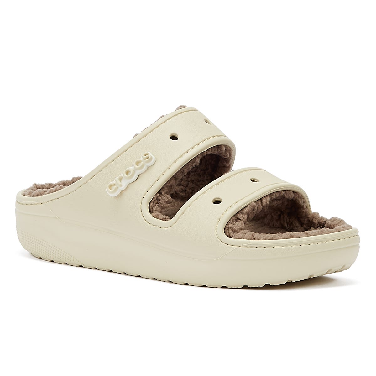 Crocs Klassische Cozzzy Damen Sandalen In Beige/Pilz