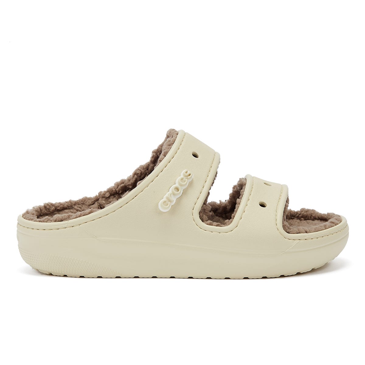 Crocs Klassische Cozzzy Damen Sandalen In Beige/Pilz