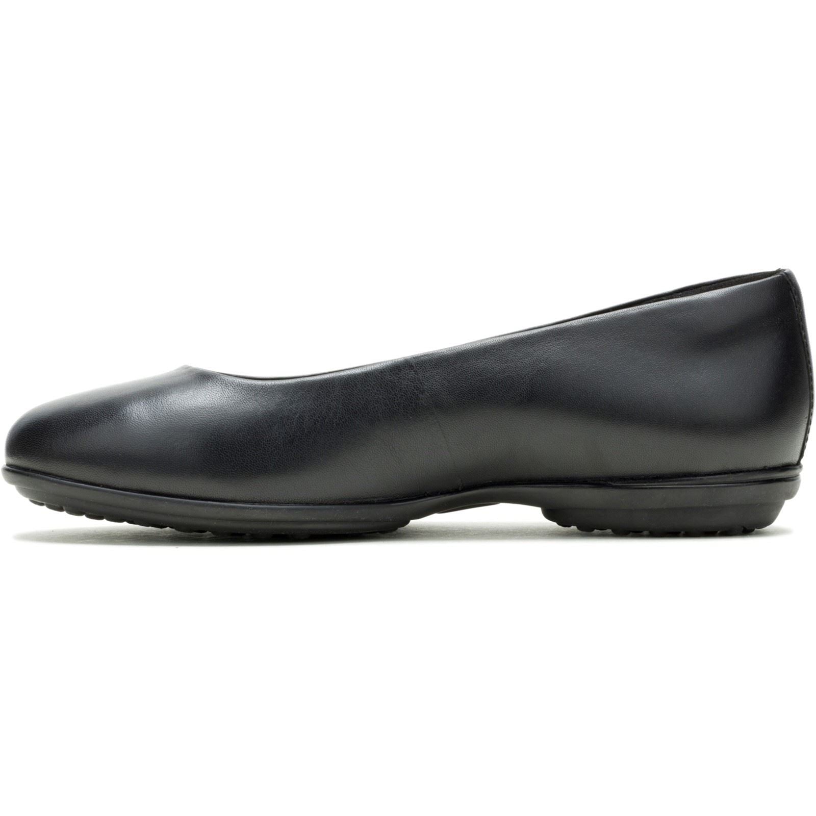 Hush Puppies Alice Flat Leder Damen Schwarze Ballerinas