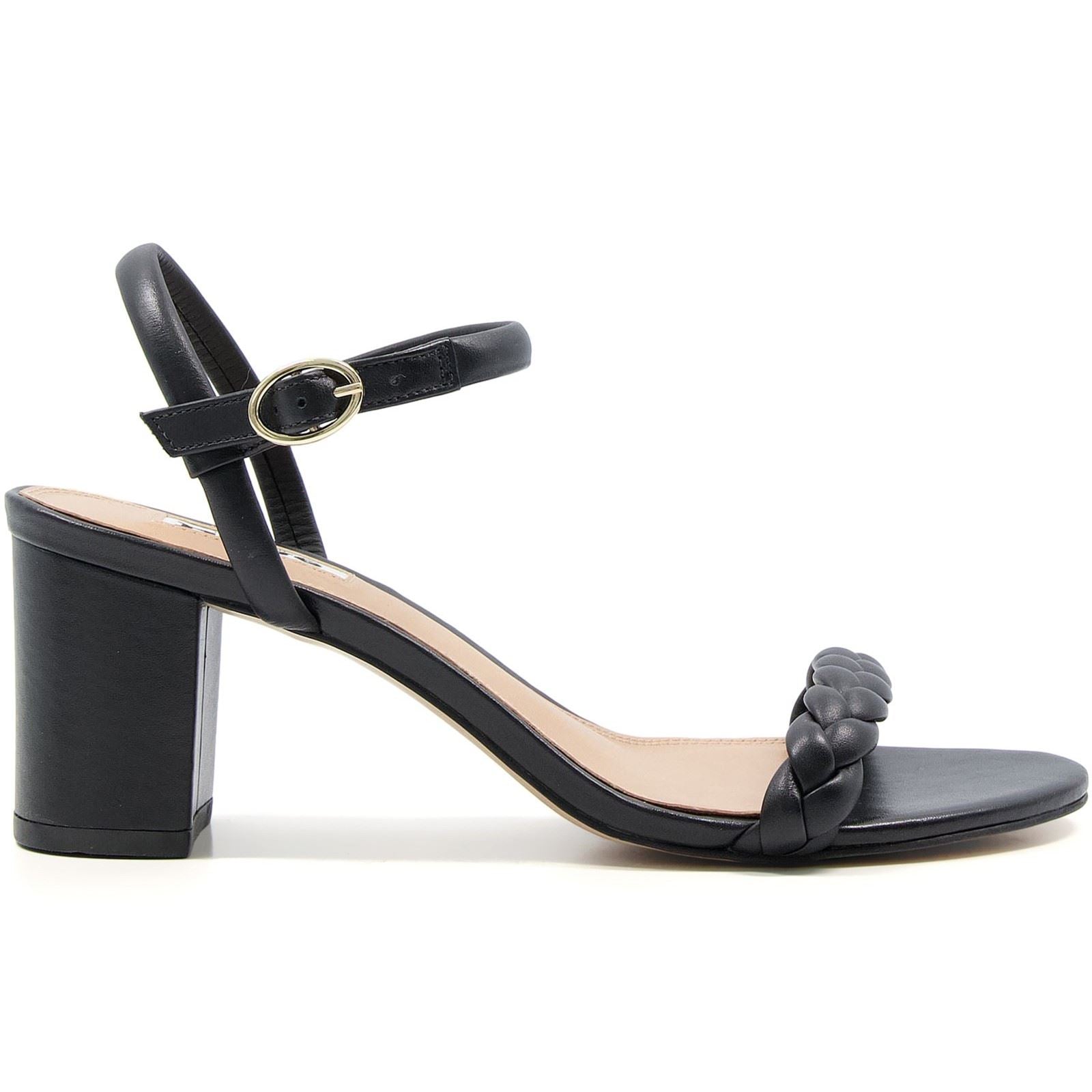 Dune Jaslyn Leder Damen Schwarze Absätze