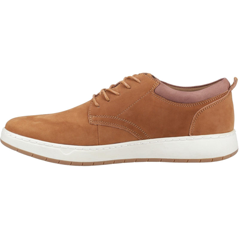Hush Puppies Bowen Herren Lederschuhe In Tan Zum Schnüren