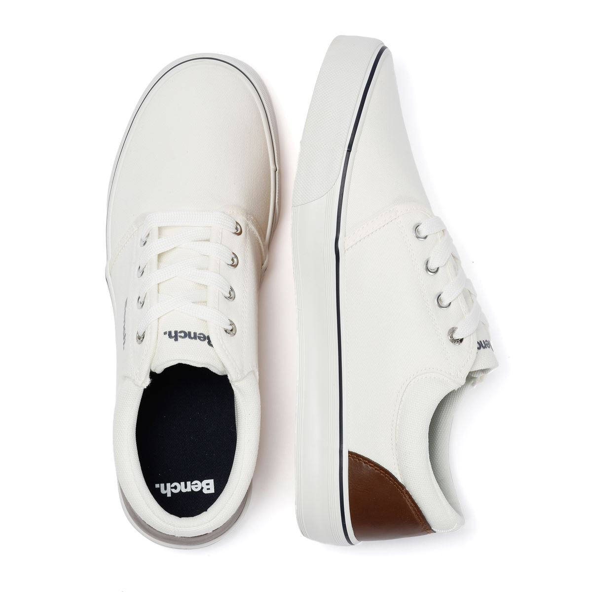 Bench Donnie Leinen Herren Weiße Sneakers