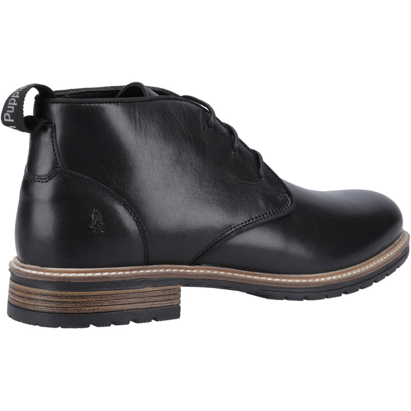 Hush Puppies Ricky Herren Schwarze Farbe Leder Knöchelstiefel