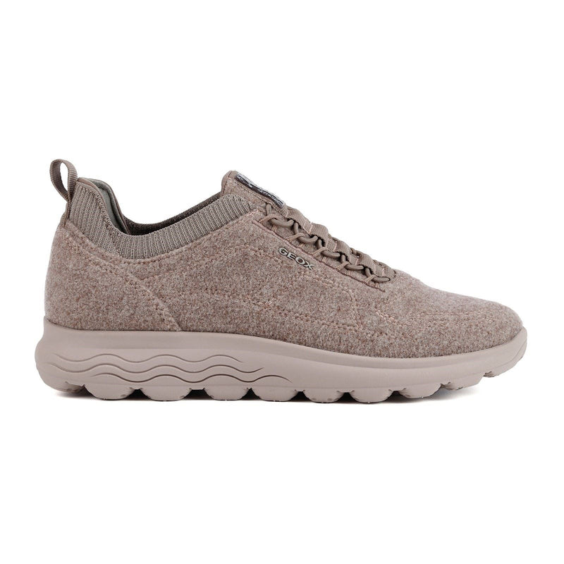 Geox D Spherica A Wollmischung Damen Sneakers In Dunkelrosa