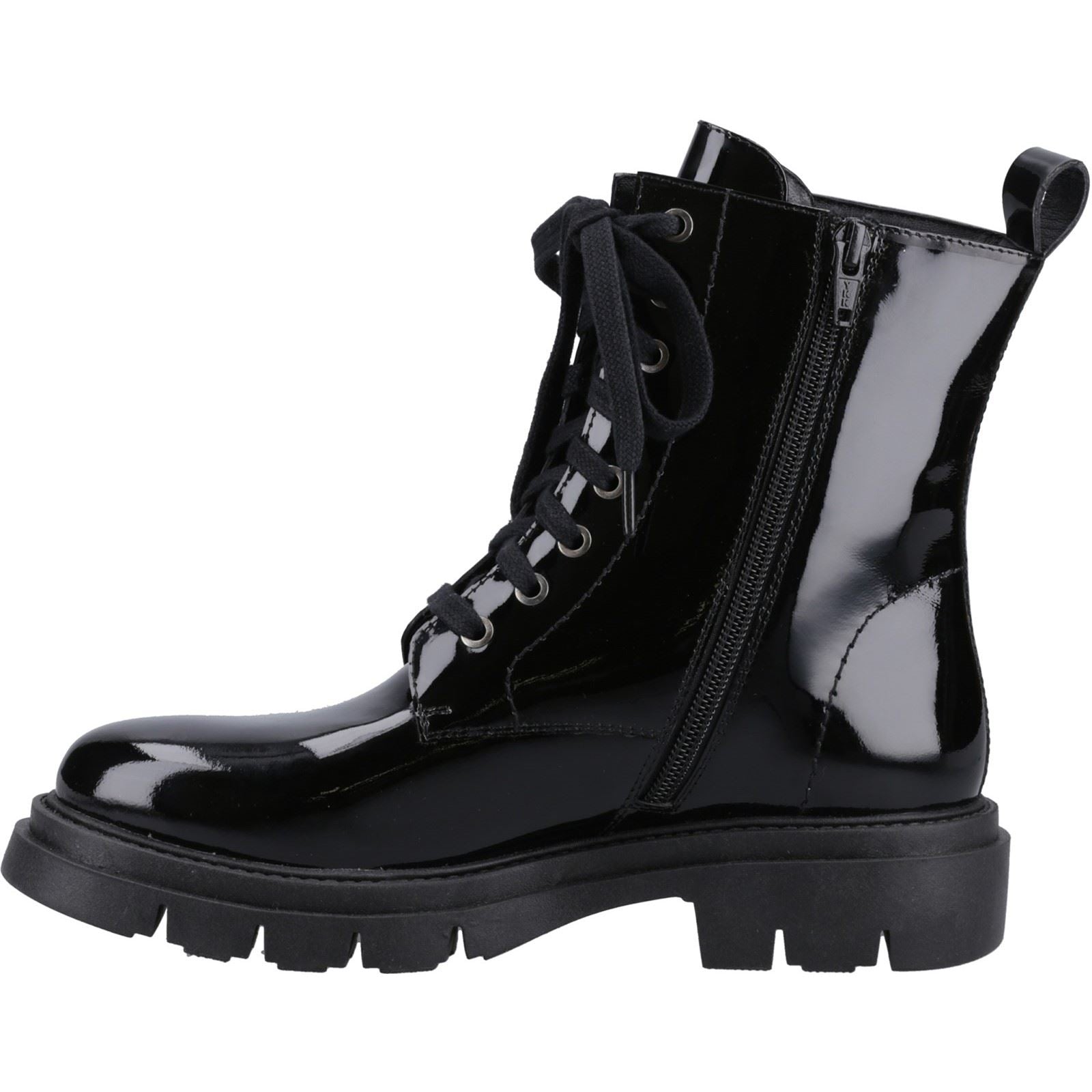 Hush Puppies Rhea Leder Damen Schwarze Stiefel