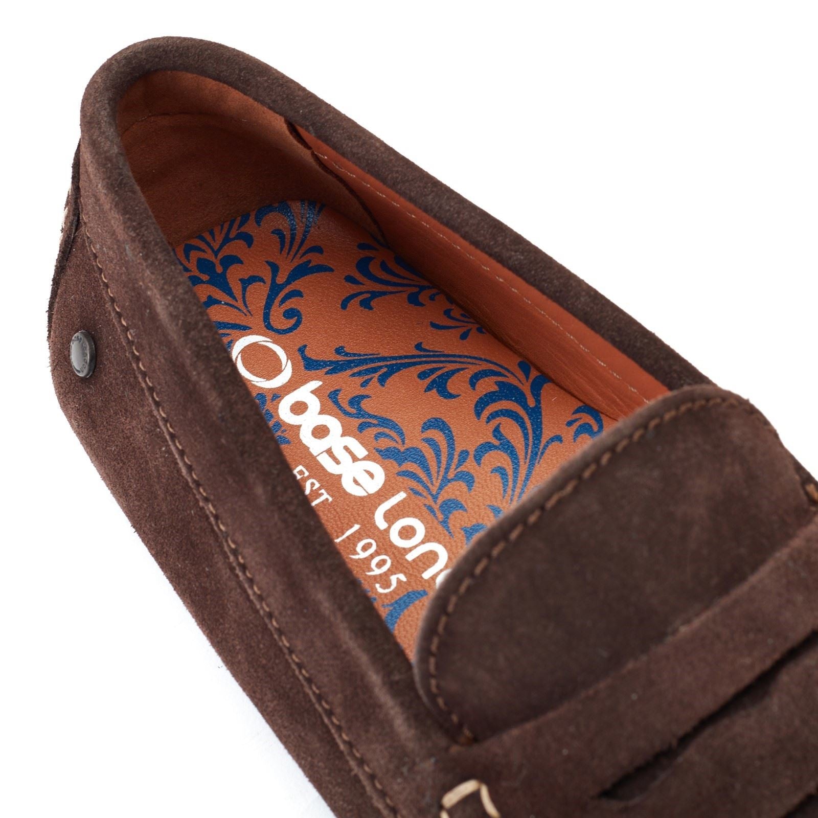 Base London Collins Leder Herren Dunkelbraune Mokassins
