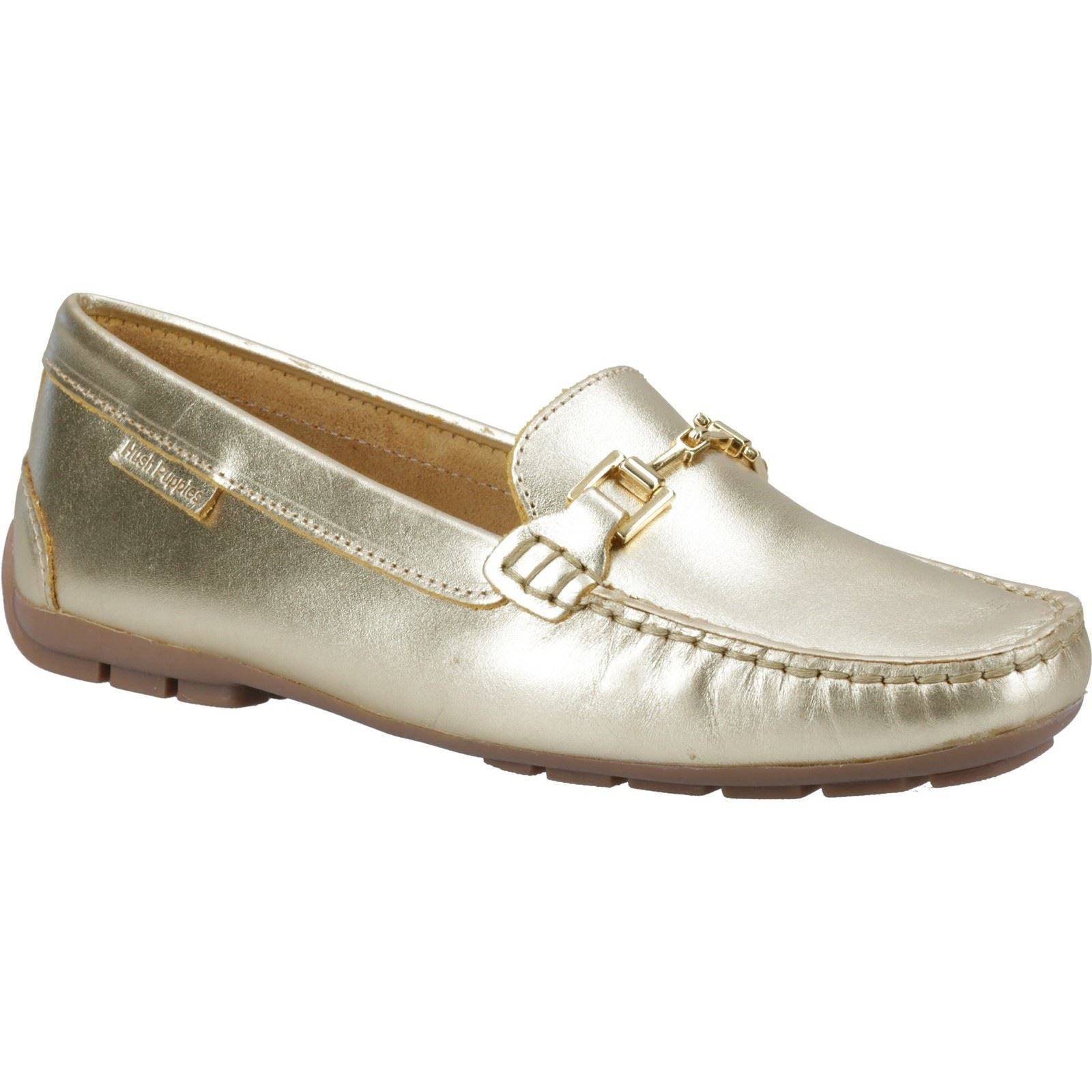 Hush Puppies Eleanor Damen Slipper Aus Leder In Gold
