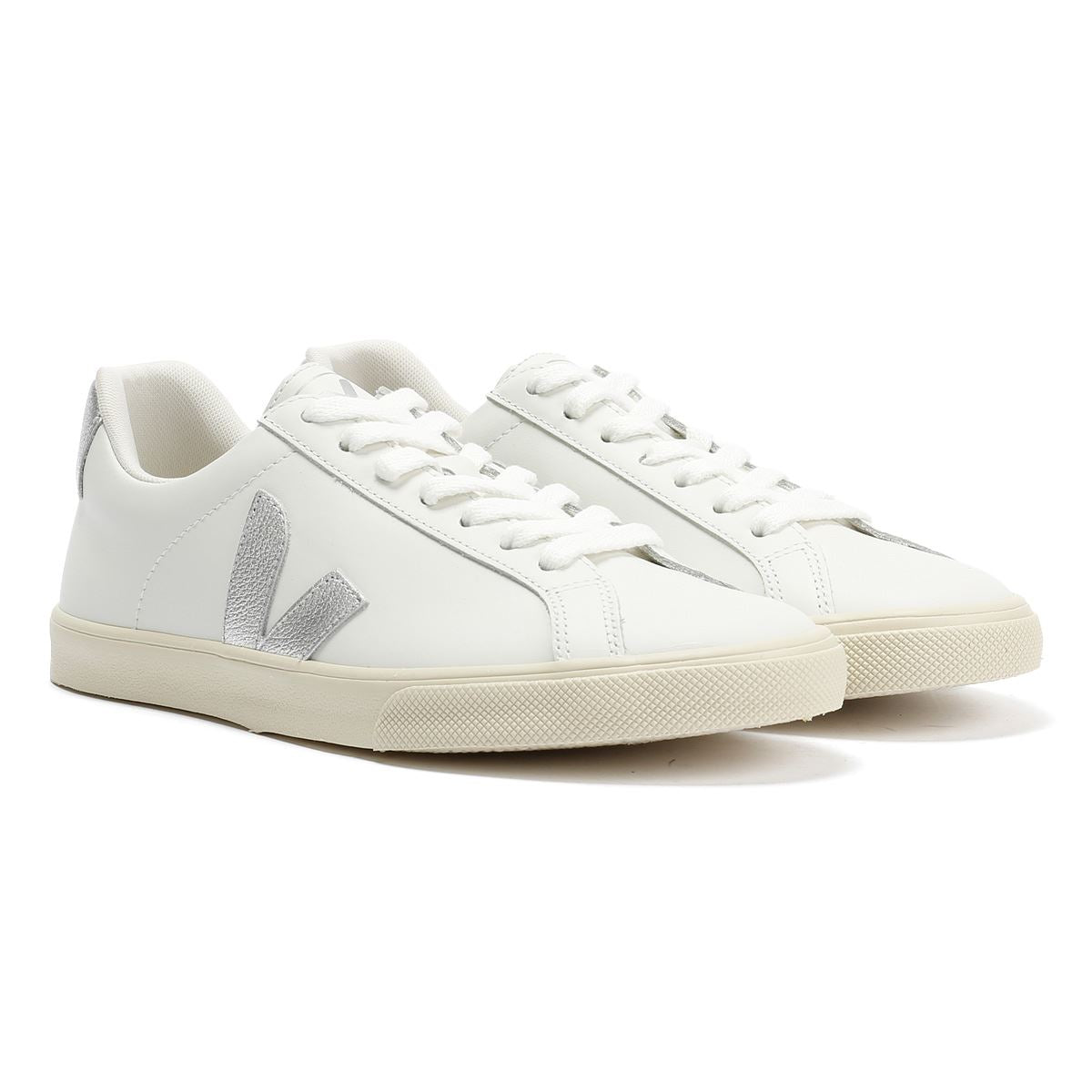 Veja Esplar Leder Damen Weiße Sneakers
