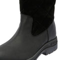 Barbour Oak Tall Damenstiefel Aus Schwarzem Wildleder