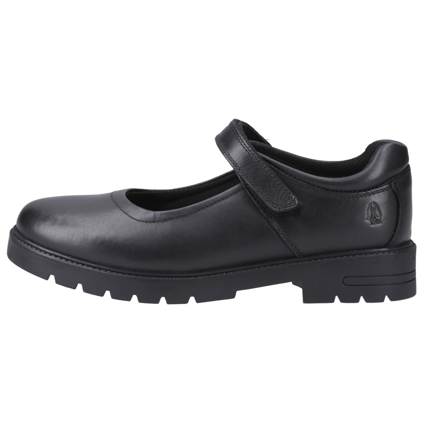 Hush Puppies Tanya Senior Mädchenschuhe Aus Schwarzem Leder