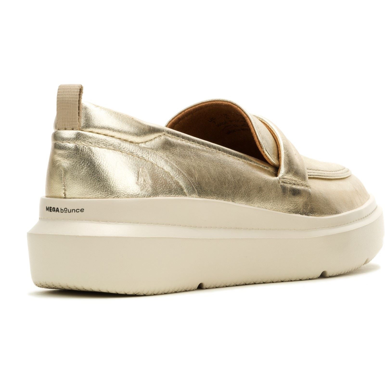 Hush Puppies Joy Penny Damen Champagner Loafer Aus Leder