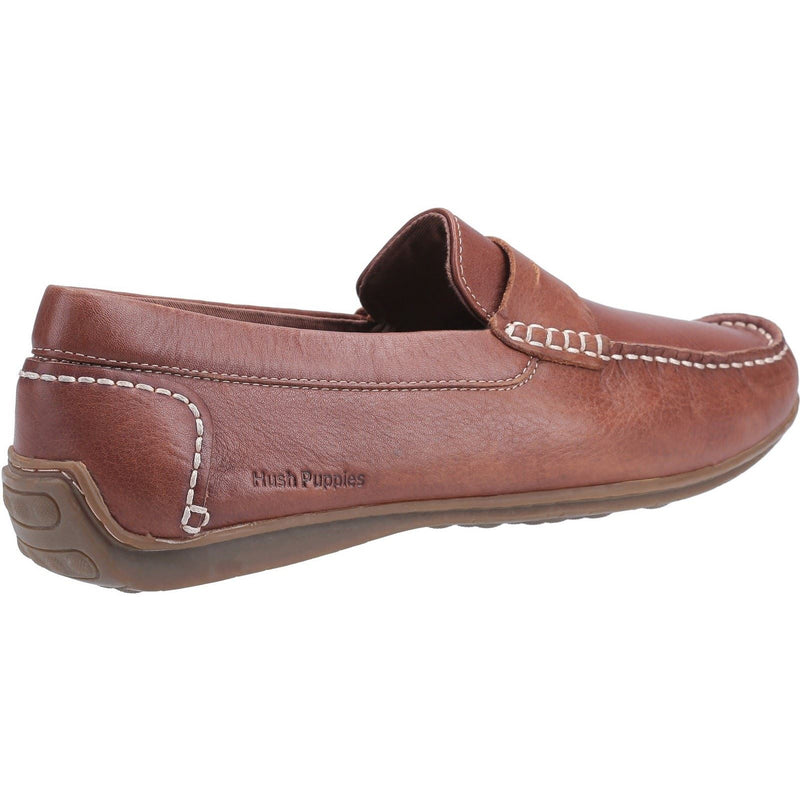 Hush Puppies Roscoe Leder Herren Braune Bootsschuhe