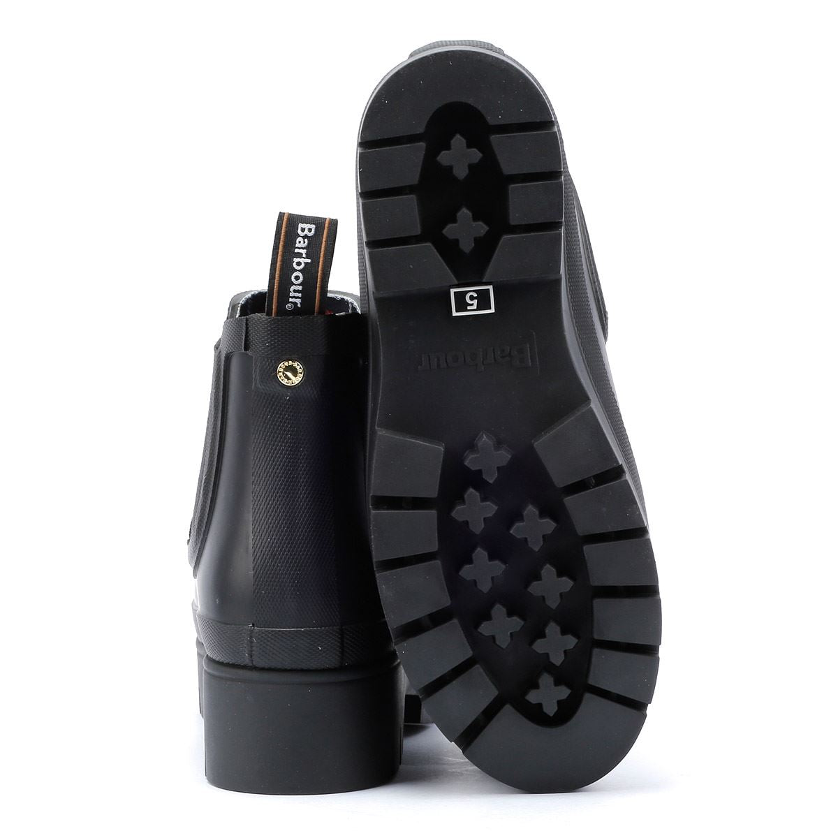 Barbour Halton Damen Schwarze Gummistiefel