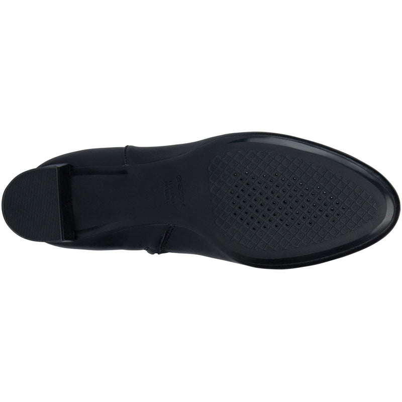 Geox D Pheby Damenlederstiefel In Schwarz