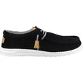 HEYDUDE Wally Craft Leder Herren Schwarze Bootsschuhe