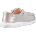 HEYDUDE Wendy Metallic Sparkle Synthetik Damen-Lofers In Roségold