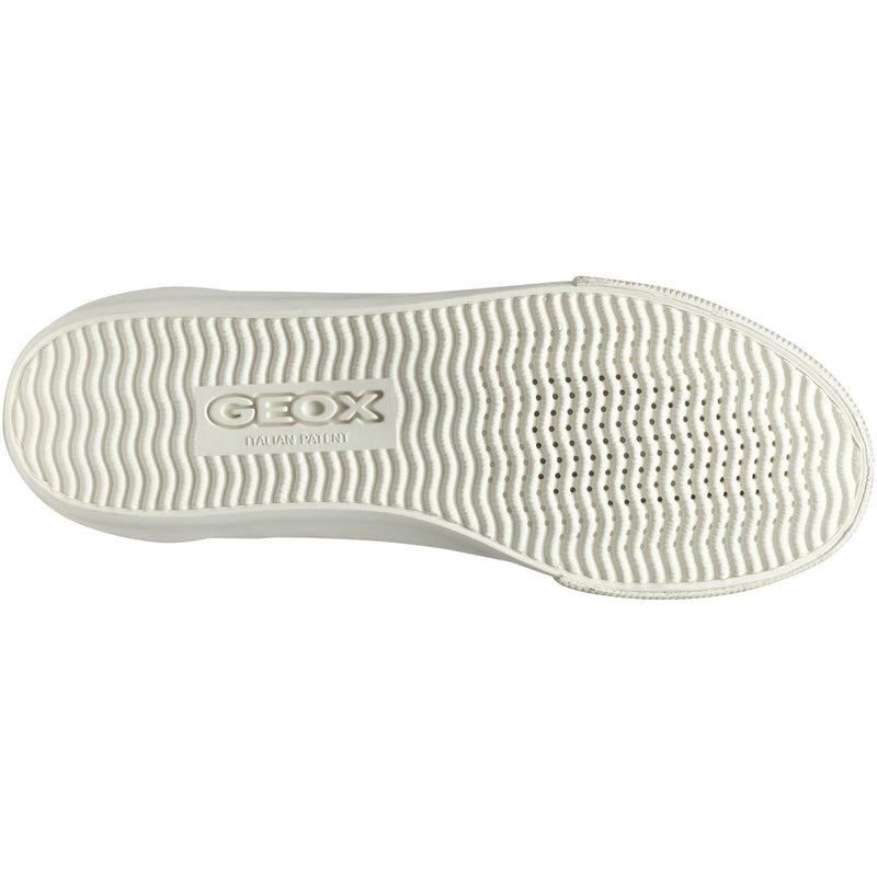 Geox D EMMELENY Damen Sneaker In Optik Weiß/Lichtgold