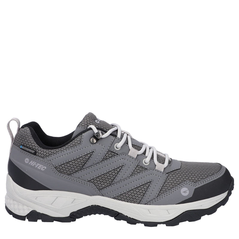 Hi-Tec Saunter WP Polyester Mesh Herren Wanderschuhe In Grau