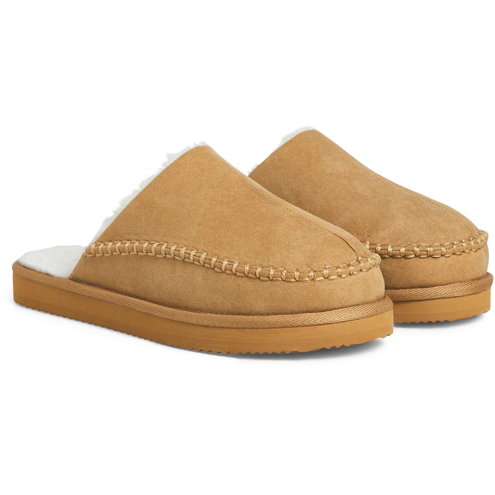 Jack & Jones Manor Moc Polyester Herren Cognac Pantoletten