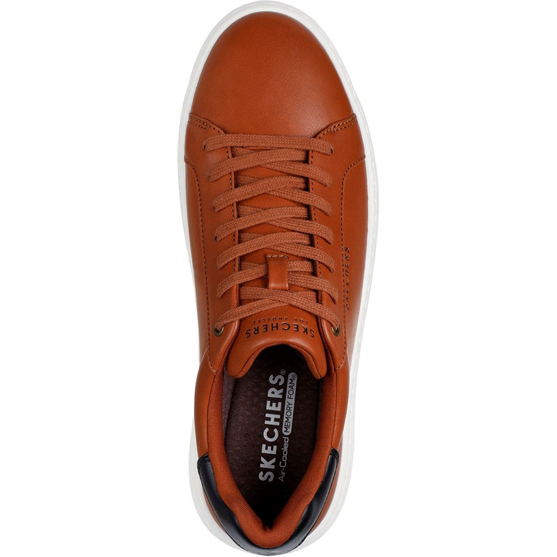 Skechers Court Break Suit Sneaker Synthetik Herren Cognac Sneakers
