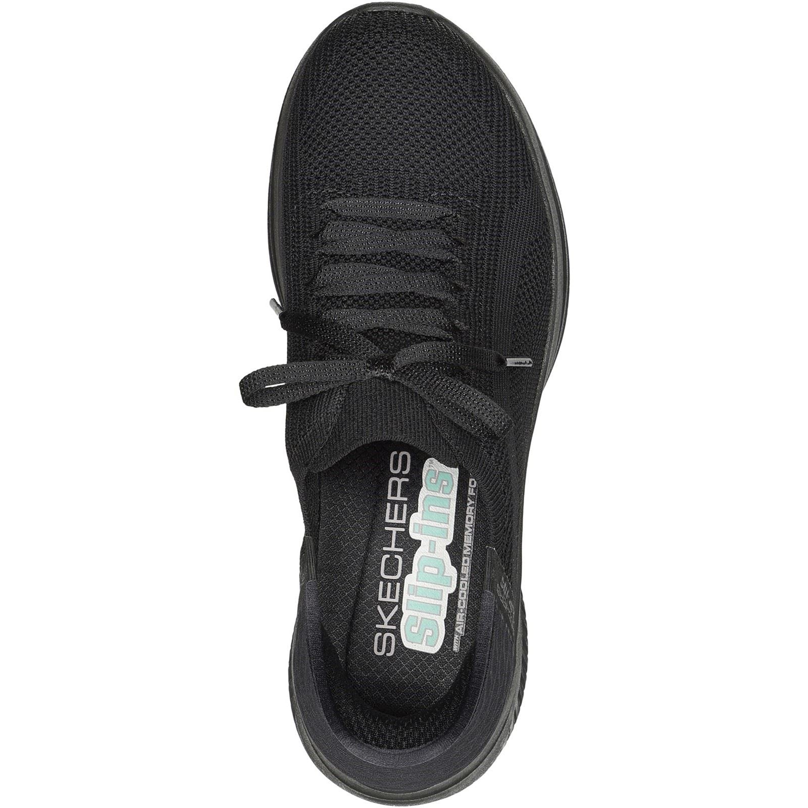 Skechers Ultra Flex 3.0 - Brilliant Textile Damen-Sneaker In Schwarz