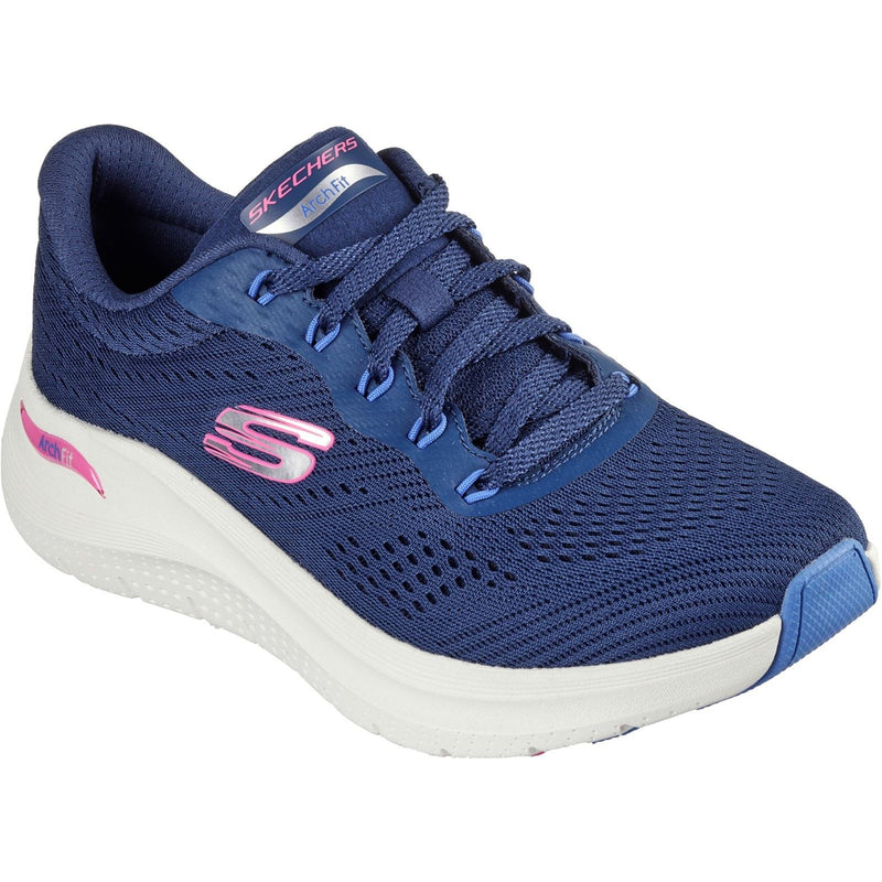 Skechers Arch Fit 2.0 - Big League Damen Sneaker In Marineblau/Mehrfarbig