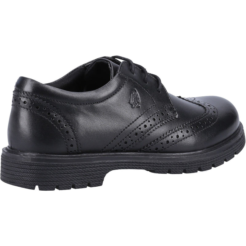 Hush Puppies SALLY SENIOR Mädchen Brogues Aus Schwarzem Leder