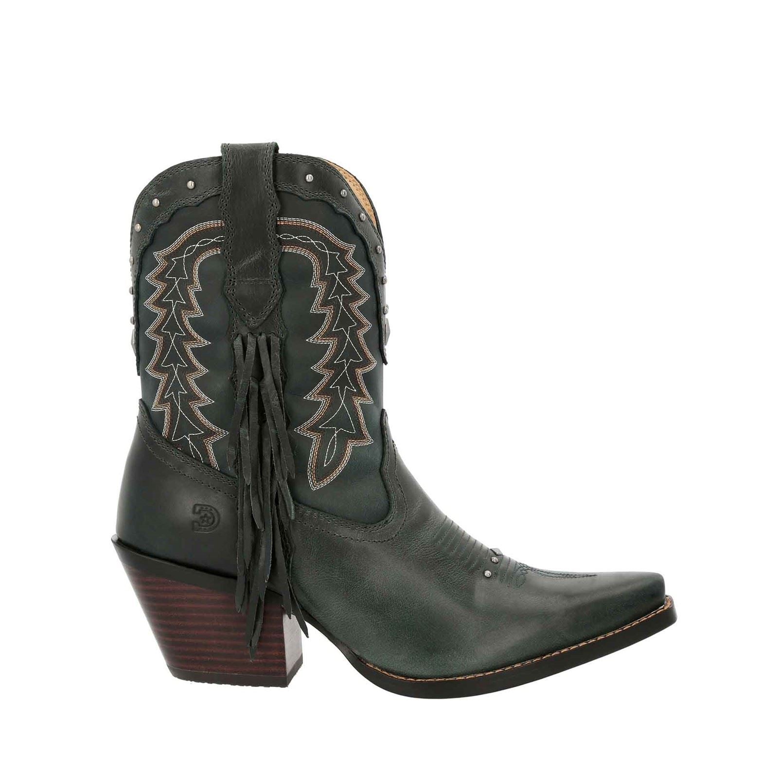 Durango Crush Bootie Leder Damen Sattelbraun/Dunkelblau Stiefel