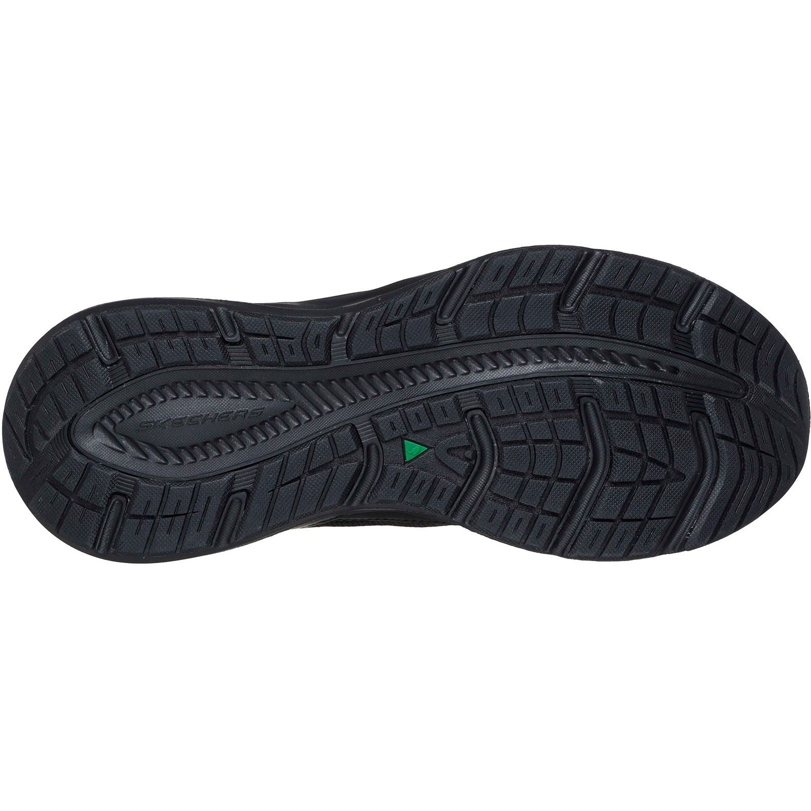 Skechers Edgeride Erlon Leder Herren Schwarze Sneakers