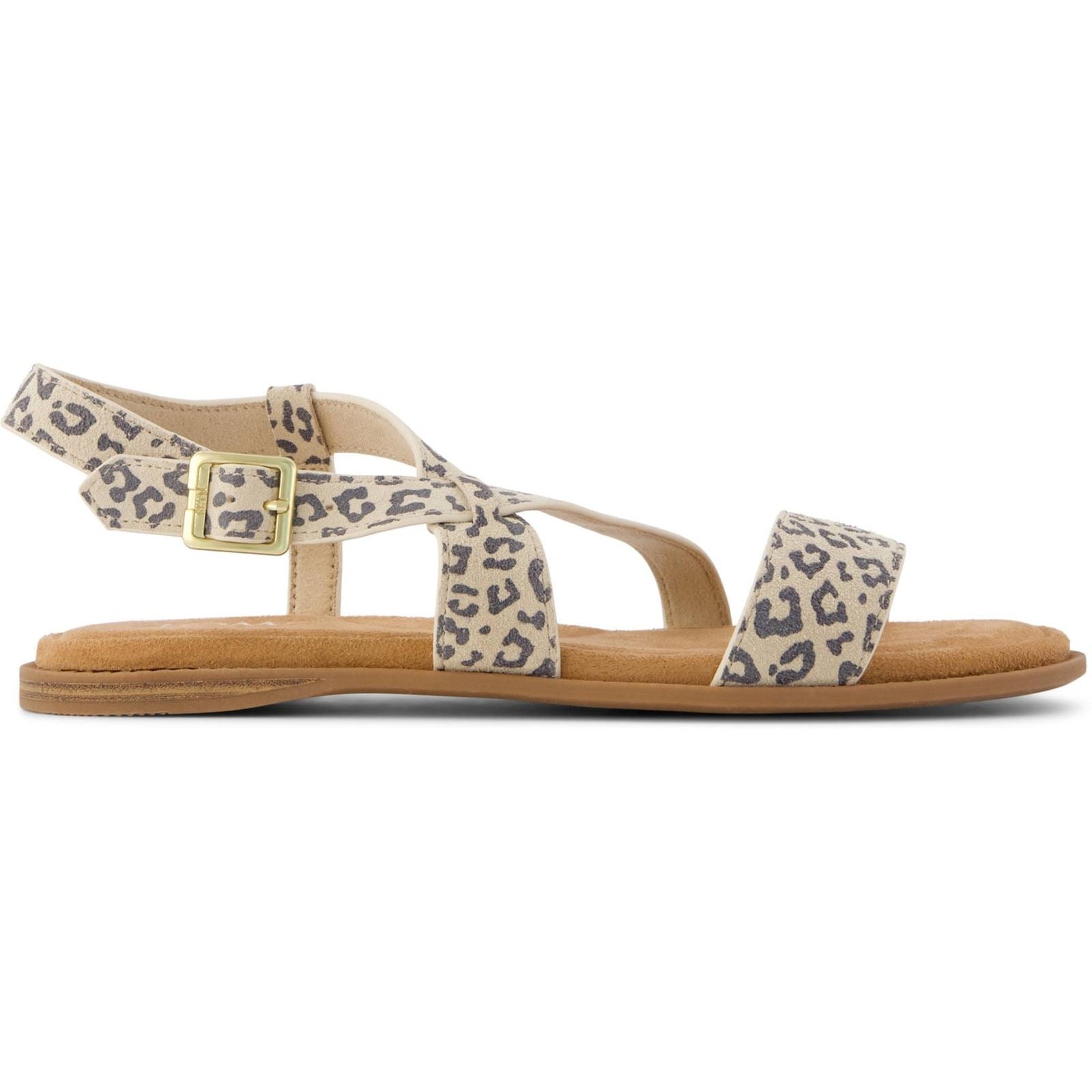 TOMS Mar Leder Damen Hausschuhe In Haferbrei