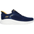 Skechers BOBS Sport Squad Chaos Solid Step Textile Herren Navy Sneakers