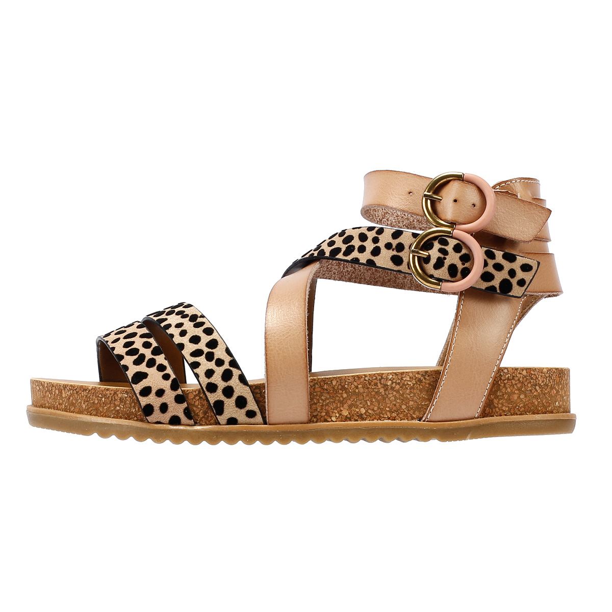 Blowfish Malibu Fandie Damen Sand-/Leoparden-Sandalen