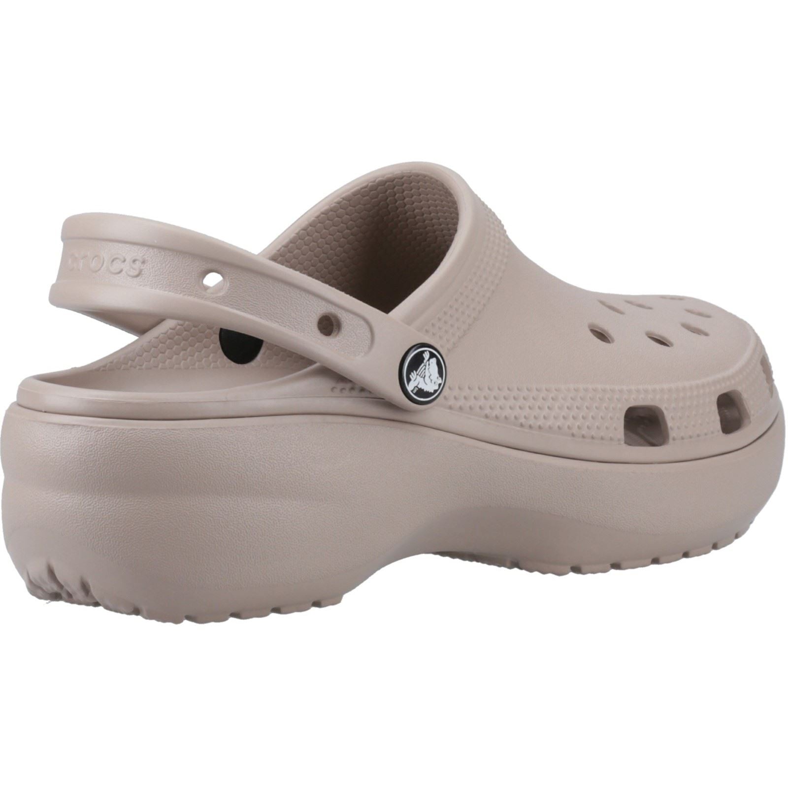 Crocs Classic Platform Clog Damen Taupe Clogs