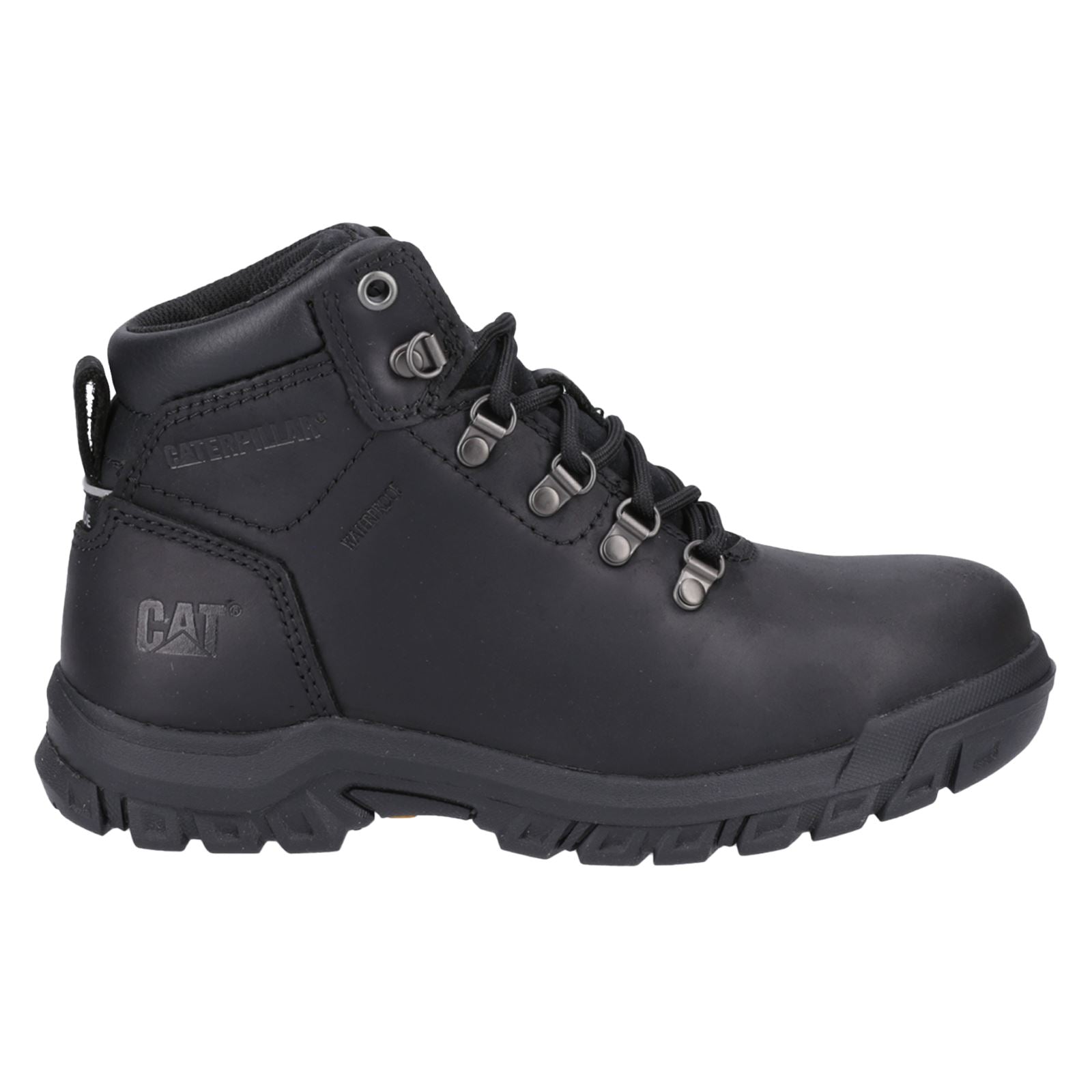 Caterpillar Mae Leather Damen Schwarze Sicherheitsstiefel