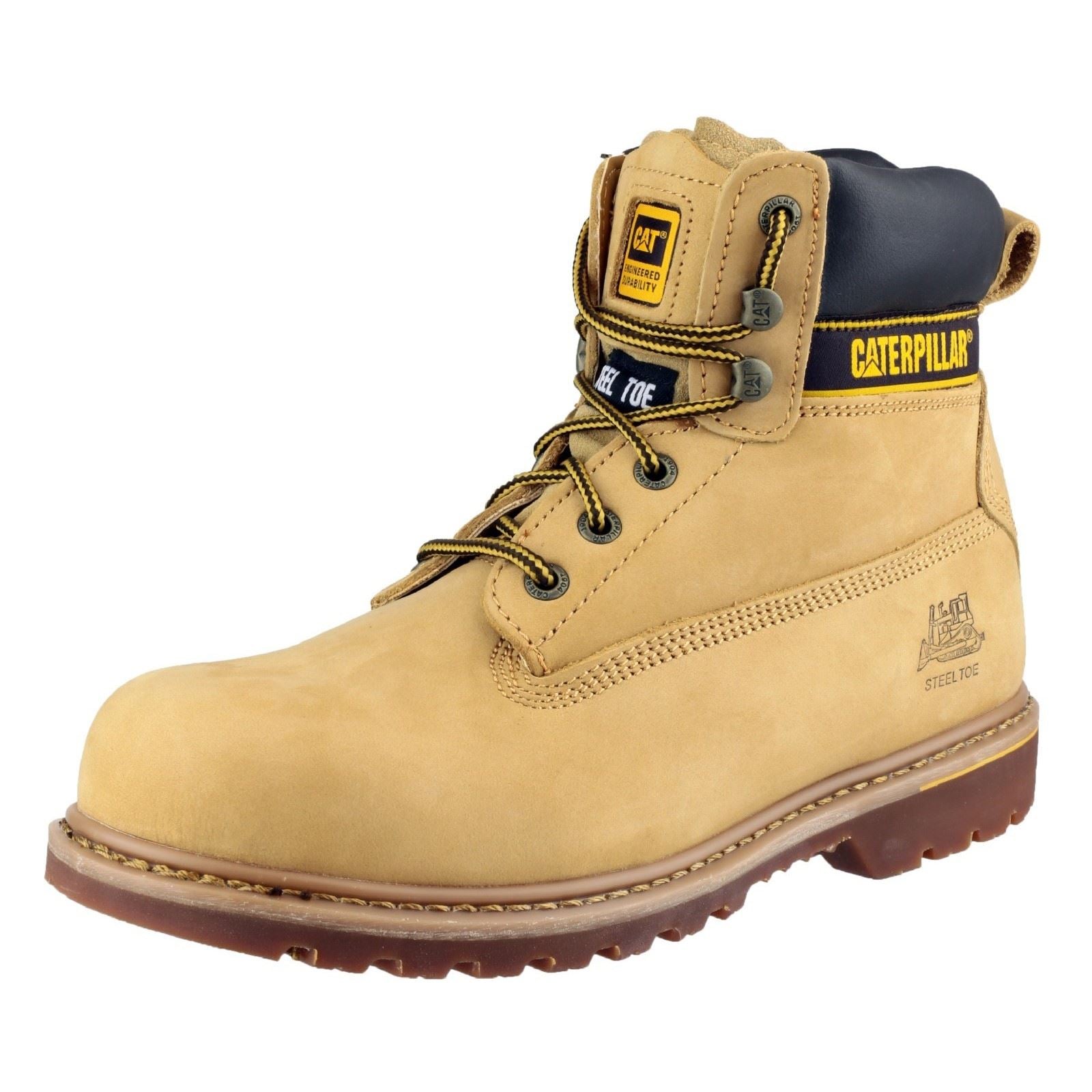 Caterpillar Holton S3 Leder Honey Sicherheitsschuhe