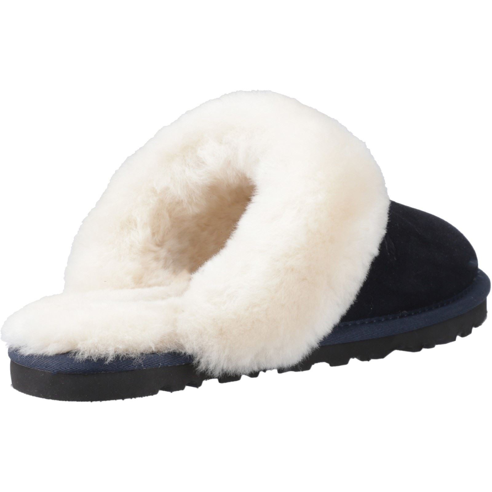 Hush Puppies Samantha Damen Hausschuhe aus Wildleder in Marineblau