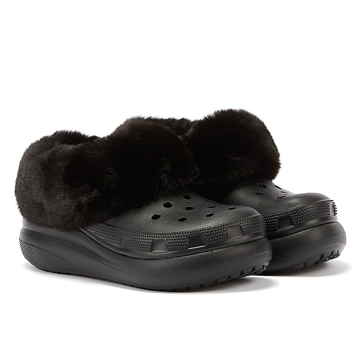 Crocs Furever Crush Clog Damenschuhe In Schwarz