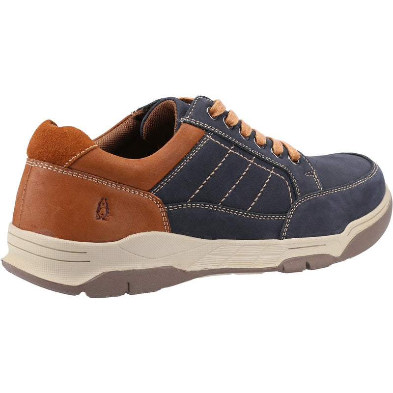 Hush Puppies Finley Leder Herren Dunkelblaue Schnürschuhe